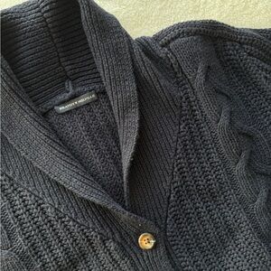 Brandy Melville Black Cable Knit Cardigan